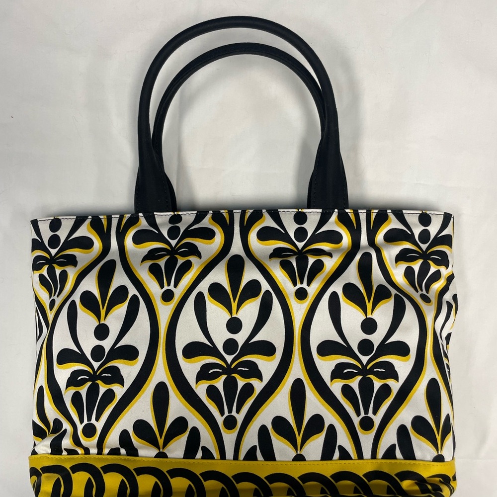 New Talbots Black, White and Yellow Patterned Women's Bag